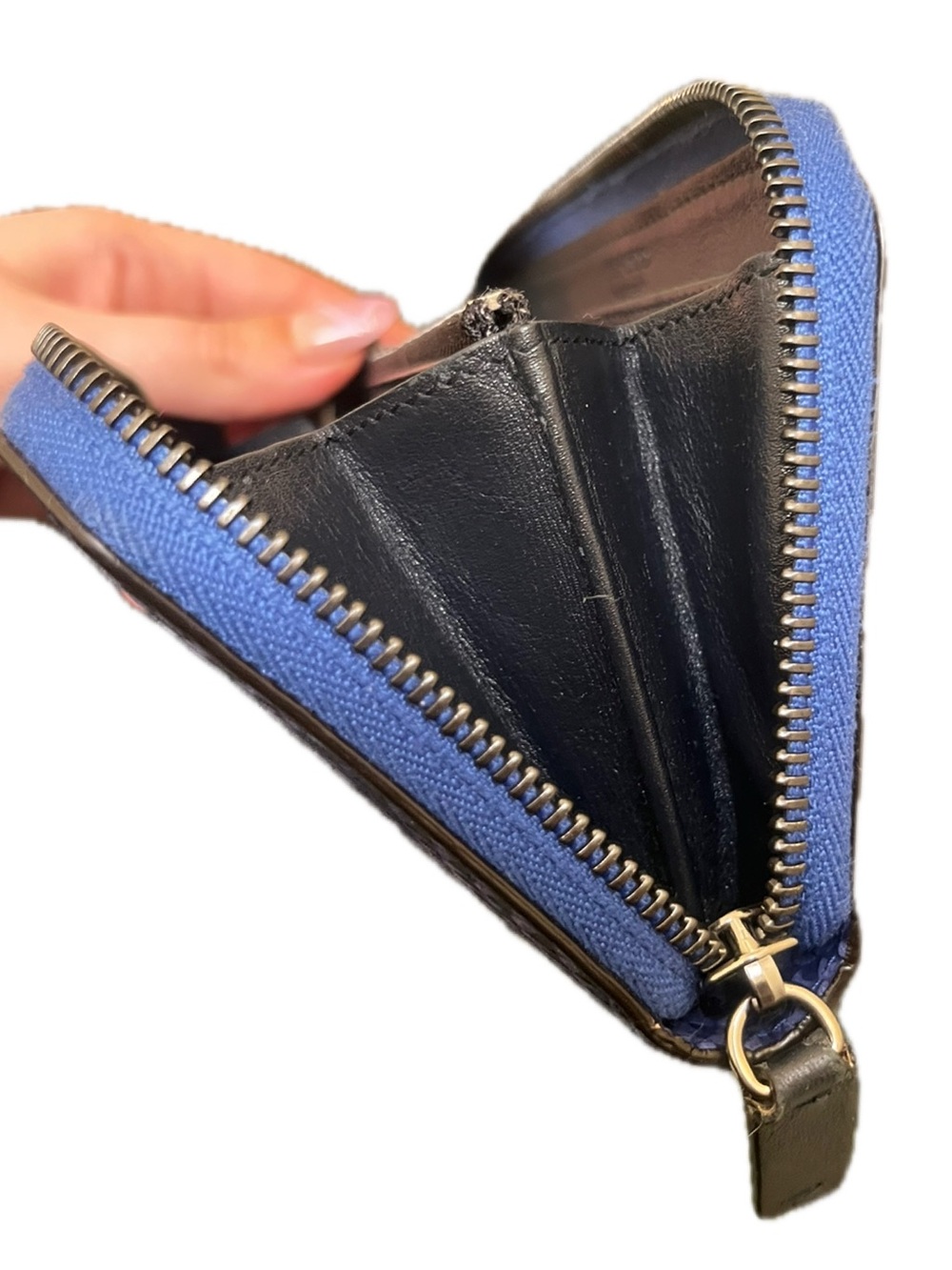 Jimmy Choo Blue Snake Embossed Continental Wallet - Picture 14 of 16